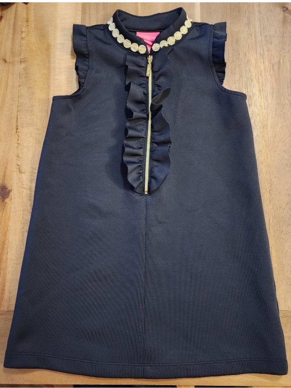 Lilly Pulitzer Girl's Size Small (4-5) Onyx Mini Adalee Shift Dress